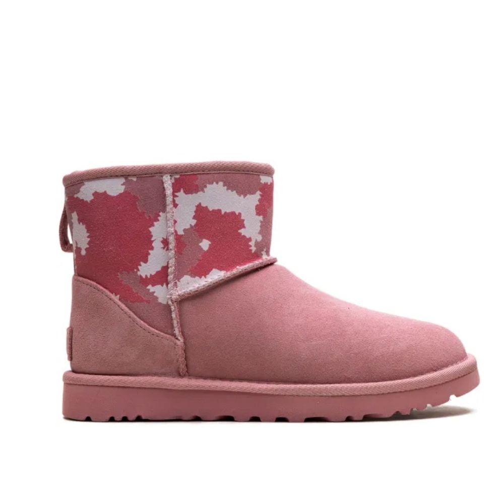 Ugg Classic Mini "Pink/Jagged Camo" ankle boots
